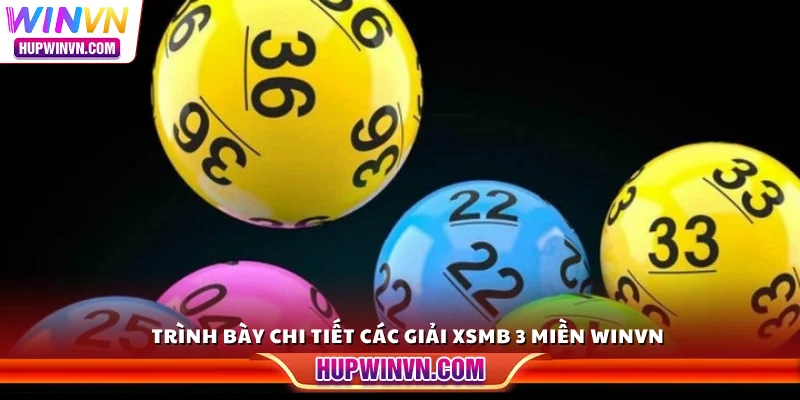 Trình bày chi tiết các giải XSMB 3 miền Winvn